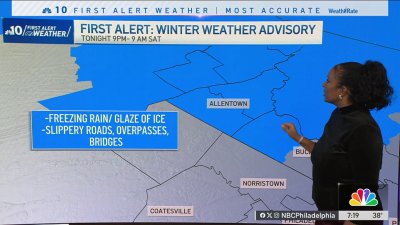 Freezing rain to fall in parts of Lehigh Valley and upper Bucks County