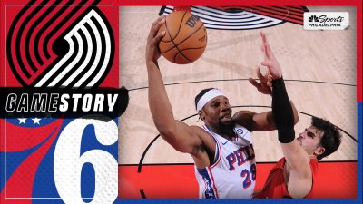 Yabusele's poster, Embiid's 37-point night cap off dominant win over Trail Blazers