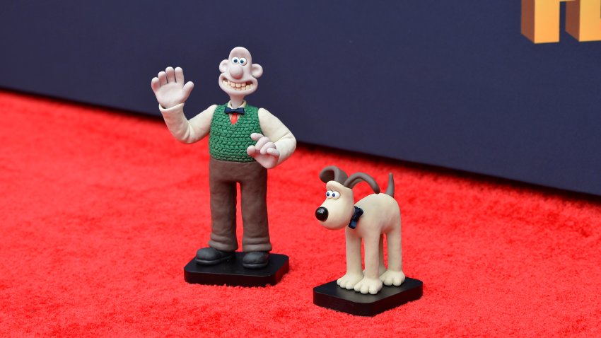 LOS ANGELES, CALIFORNIA – OCTOBER 27: (L-R) Wallace and Gromit figurines attend Netflix’s Wallace & Gromit: Vengeance Most Fowl AFI Fest premiere on October 27, 2024 in Los Angeles, California.