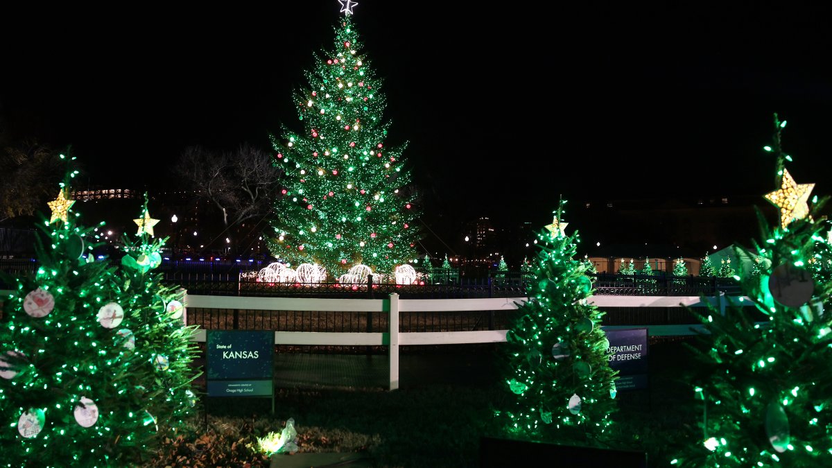 Biden lights National Christmas Tree outside White House NBC10