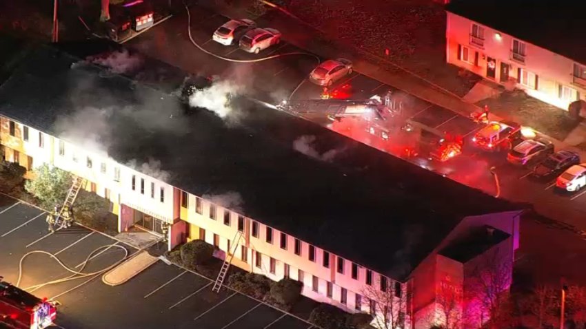 Maple Share building on fire.