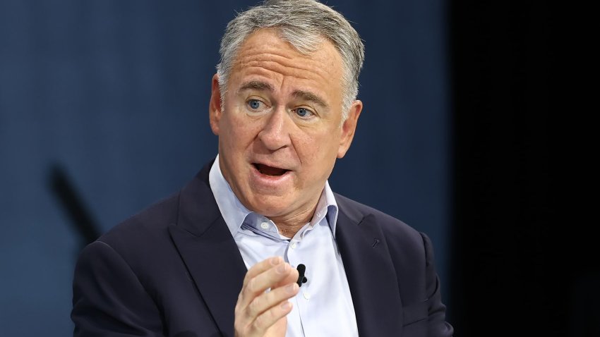 Ken Griffin, Founder and C.E.O. of Citadel speaks during the New York Times annual DealBook summit at Jazz at Lincoln Center on December 04, 2024 in New York City.