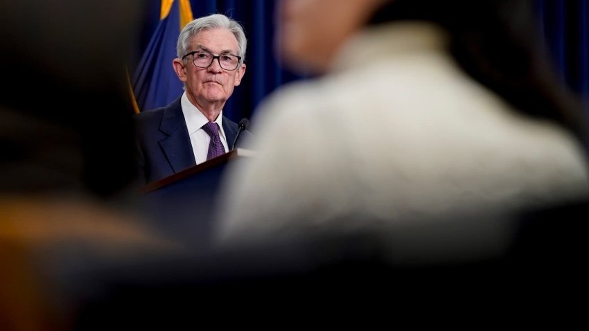 Jerome Powell, chairman of the U.S. Federal Reserve, during a news conference following a Federal Open Market Committee meeting in Washington, DC, US, on Wednesday, Dec. 18, 2024.