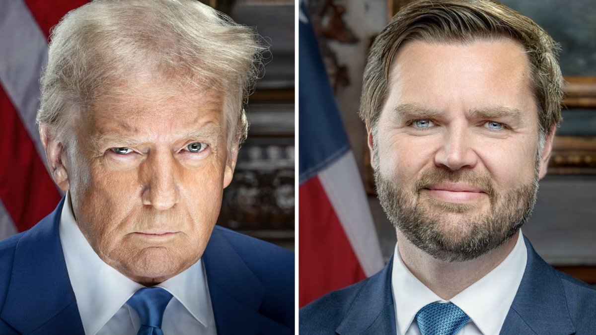 Donald Trump and JD Vance’s official portraits released NBC10