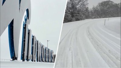 Snow making for picturesque scenes, tough driving at Jersey Shore