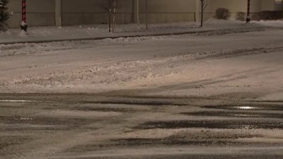 A chilly and icy morning in Atlantic City day after snowstorm