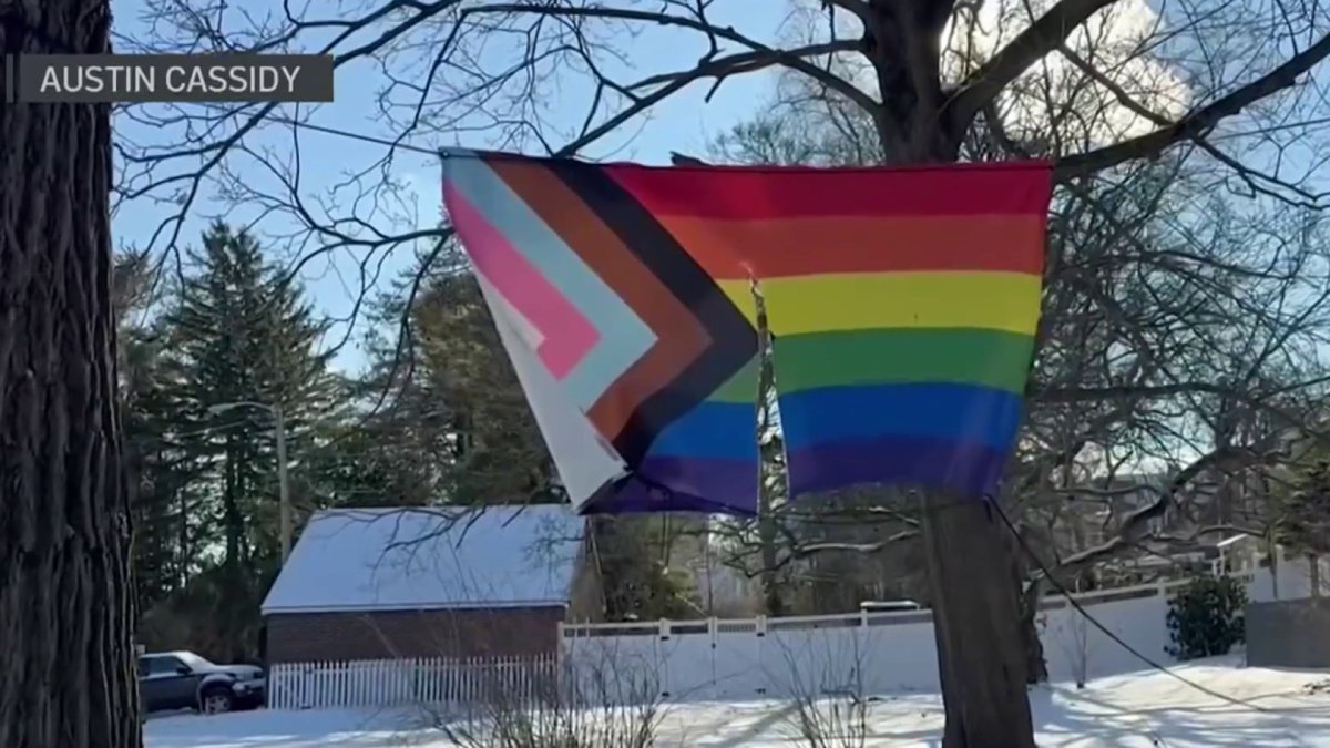 Delaware church leaves slashed pride flag on display after vandal struck