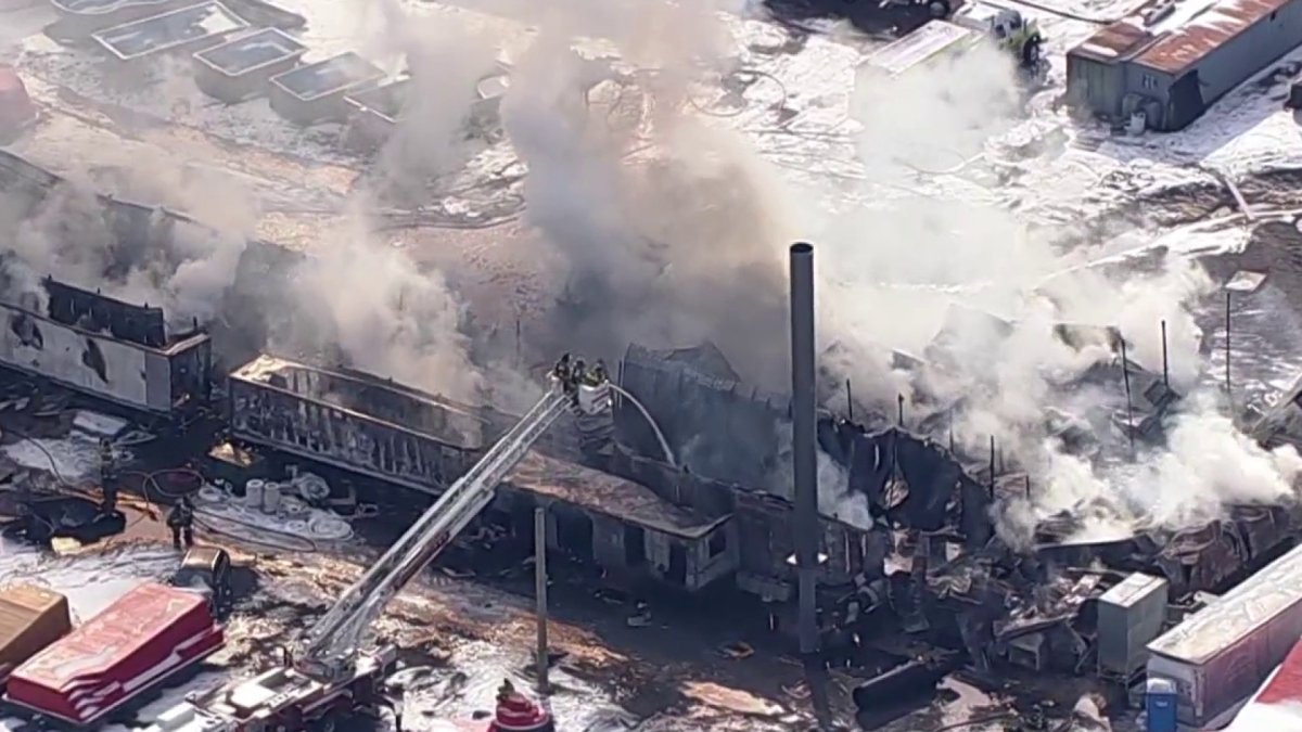 Trailers, building on fire in Franklin Township – NBC10 Philadelphia