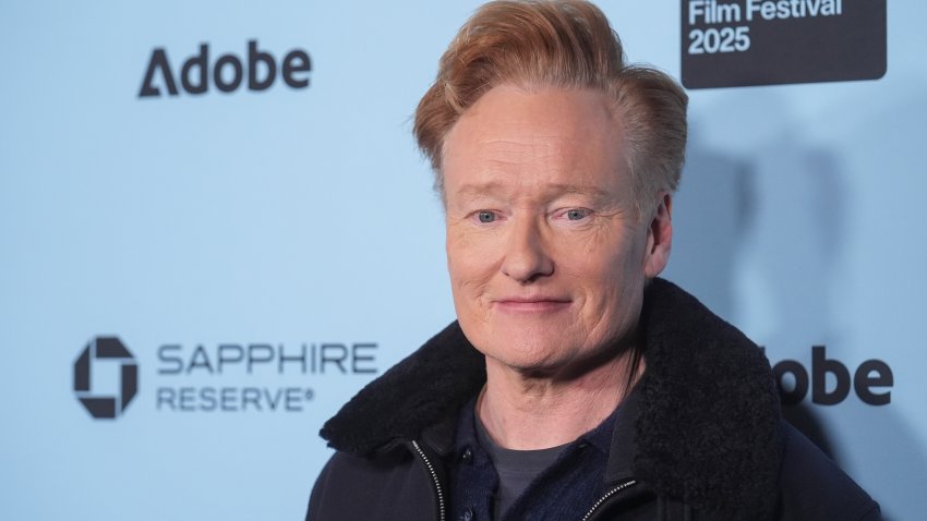 Conan O’Brien attends the premiere of “If I Had Legs I’d Kick You” during the Sundance Film Festival on Friday, Jan. 24, 2025, at Library Theatre in Park City, Utah.