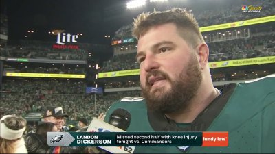 ‘Man, it takes everybody' — Landon Dickerson on Eagles' toughness in NFC Championship victory