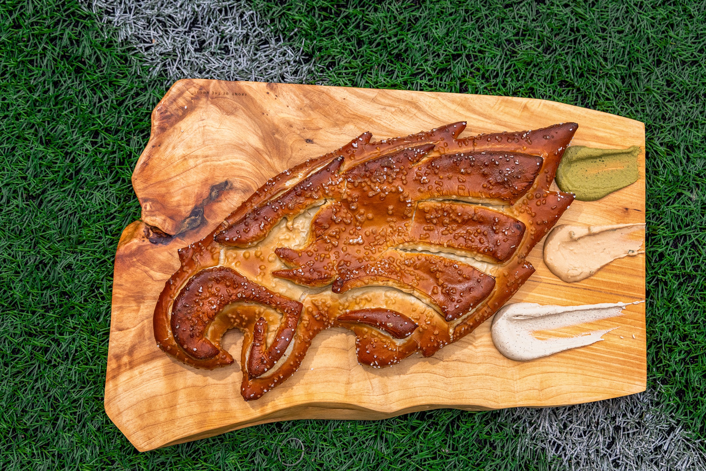 Large Eagles logo Pretzel Jawn