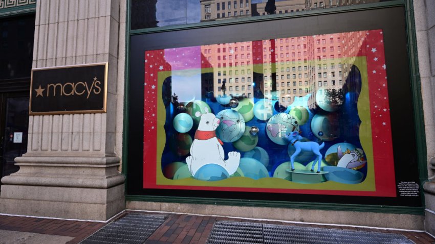 PHILADELPHIA, PENNSYLVANIA – NOVEMBER 15: View of decorations during Macy’s Center City Light Show at Macy’s Center City on November 15, 2023 in Philadelphia, Pennsylvania. (Photo by Lisa Lake/Getty Images for Macy’s, Inc)