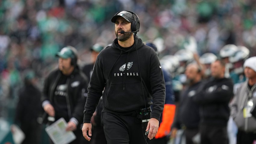 PHILADELPHIA, PENNSYLVANIA – DECEMBER 8: Head coach Nick Sirianni of the Philadelphia Eagles looks on against the Carolina Panthers at Lincoln Financial Field on December 8, 2024 in Philadelphia, Pennsylvania. (Photo by Mitchell Leff/Getty Images)