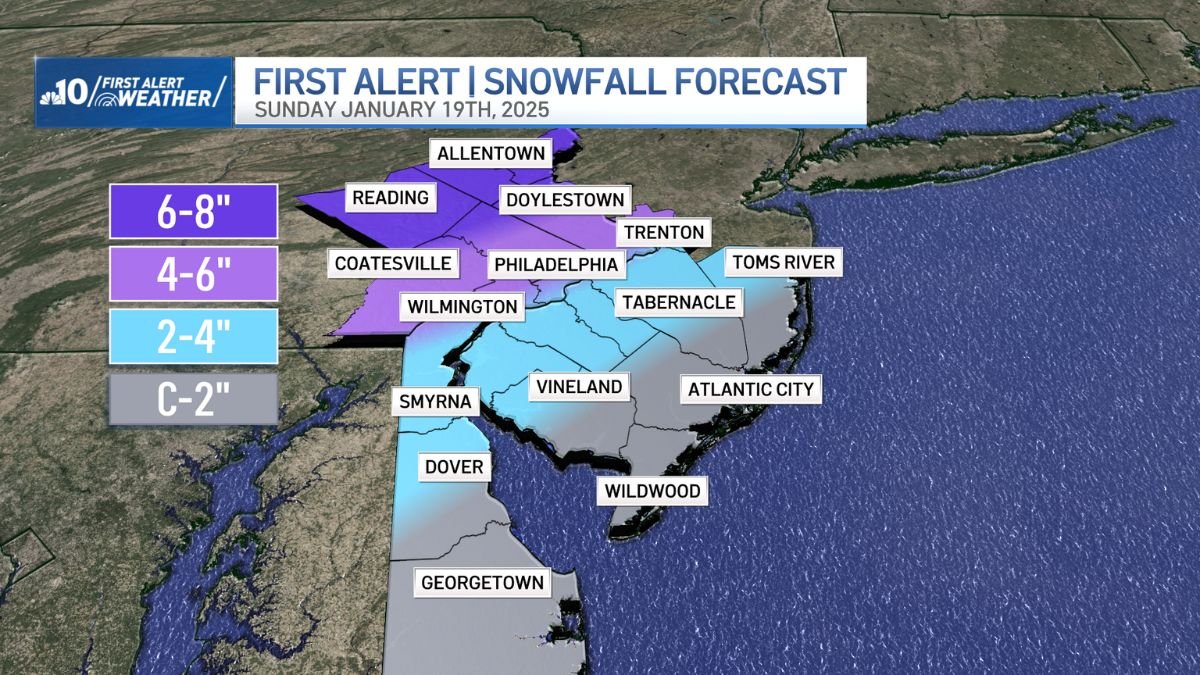 Temperatures drop this weekend with rain, snow on the way – NBC10 ...
