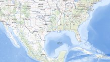 The National Map, as seen on Friday, Jan. 24, 2025, before the Gulf of Mexico was renamed the Gulf of America.