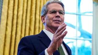 U.S. Secretary of the Treasury Scott Bessent speaks, at the White House, in Washington, U.S. February 3, 2025. 
