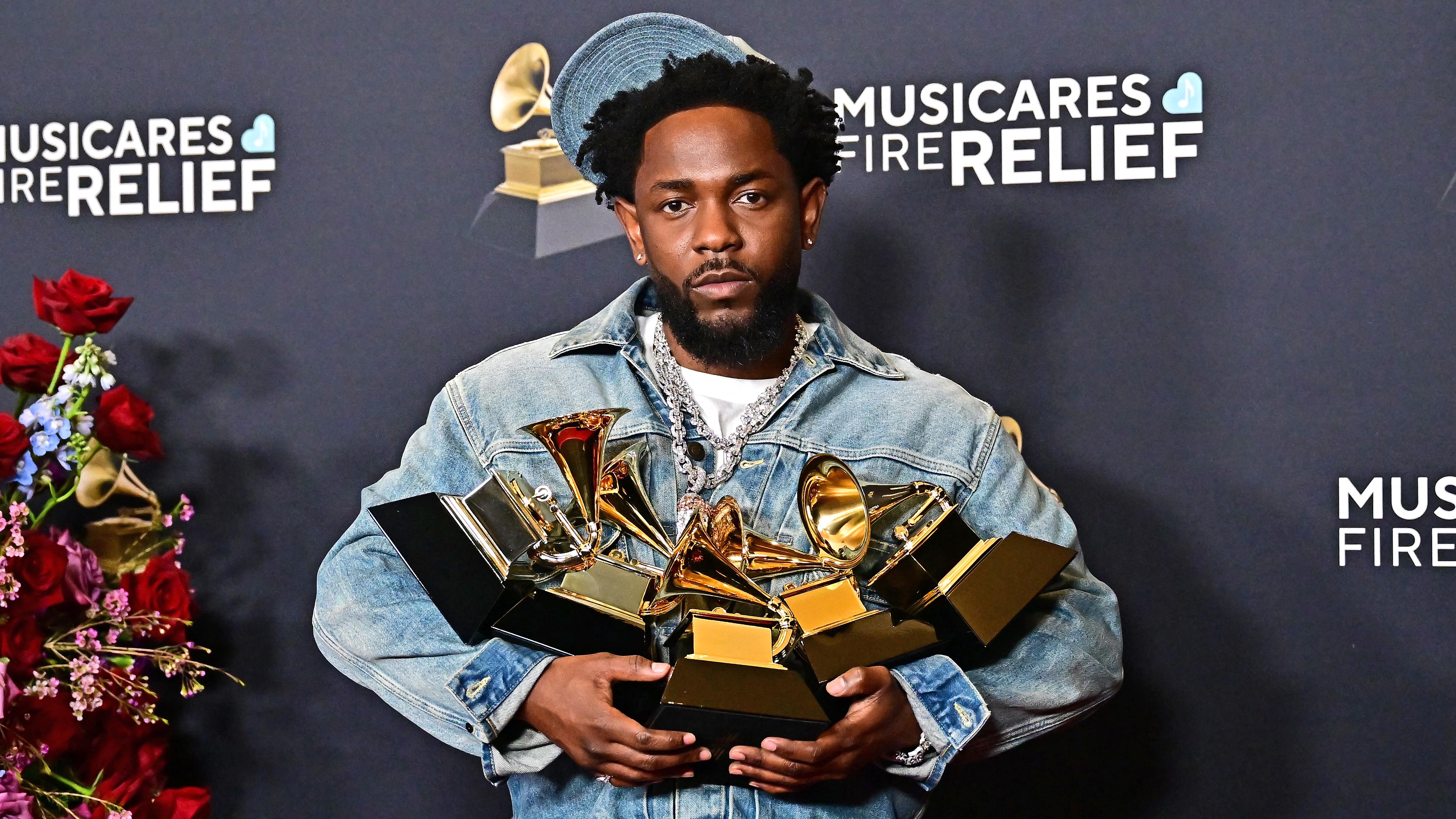 Kendrick Lamar Wins Big At Grammys One Week Before Super Bowl NBC10 250203 Kendrick Lamar Getty 