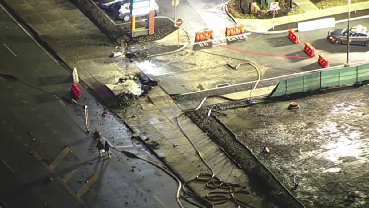 New view of medical jet crash site in Northeast Philadelphia – NBC10 ...