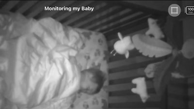 Toddler sings Eagle fight song during nap time