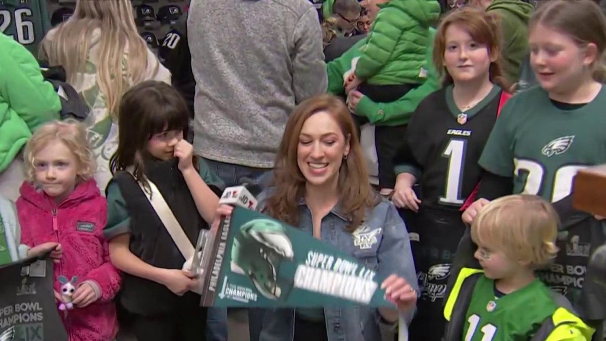Eagles fans celebrate the Birds’ Super Bowl win at NJ store – NBC10 ...