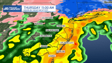 Map shows rain over Philadelphia region