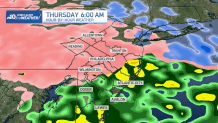 Map shows icy radar over parts of Philadelphia region on Feb. 6, 2025.