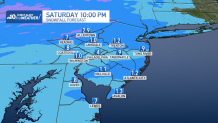 Map of Philadelphia shows how much snow can fall February 8, 2025.