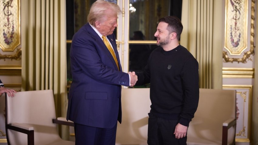 Volodymyr Zelenskyy and Donald Trump