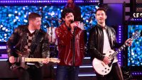 DICK CLARK’S NEW YEAR’S ROCKIN’ EVE WITH RYAN SEACREST 2025 – 12/31/24  ABC’s “Dick Clark’s New Year’s Rockin’ Eve with Ryan Seacrest” is the preeminent destination for viewers to ring in the new year. Ryan Seacrest, marking his 20th year as host, will return alongside co-host Rita Ora to lead the festivities from New York’s Times Square.   “Dick Clark’s New Year’s Rockin’ Eve with Ryan Seacrest 2025” airs live Tuesday, Dec. 31, beginning at 8/7c on ABC. 
(ABC/Jose Alvarado) 
THE JONAS BROTHERS