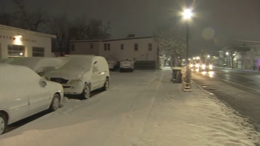 Snow on cars