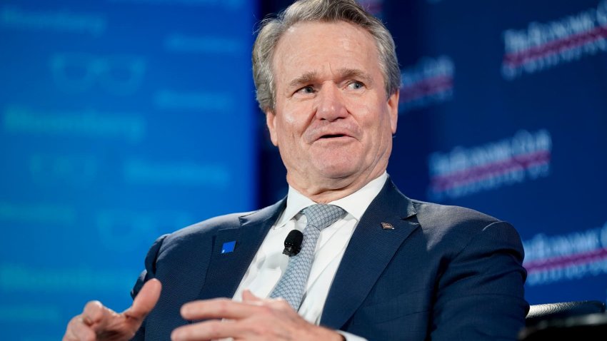Brian Moynihan, chief executive officer of Bank of America Corp., speaks during an Economic Club of Washington event in Washington, DC, US, on Tuesday, Feb. 25, 2025. 