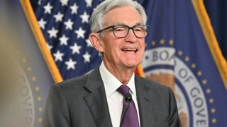U.S. Federal Reserve Chair Jerome Powell holds a press conference after the Monetary Policy Committee meeting, at the Federal Reserve in Washington, DC on March 19, 2025.