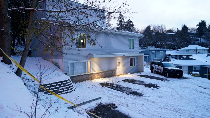home where four University of Idaho students were found dead on Nov. 13, in Moscow, Idaho.