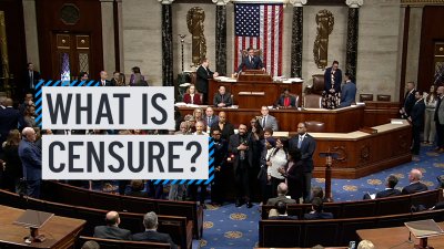 What is a censure vote in Congress?
