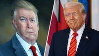 Donald Trump and portrait