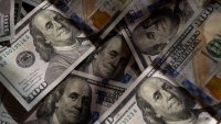U.S. one hundred dollar bills.