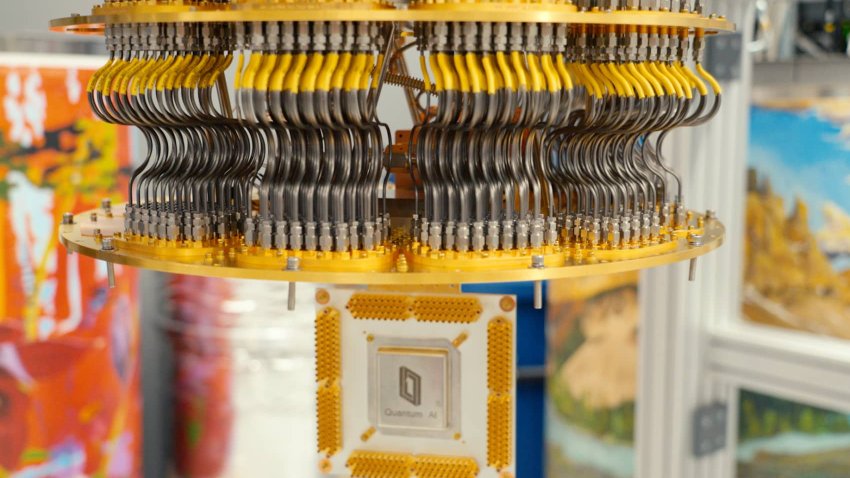Inside Google’s quantum computing lab in Santa Barbara, California.