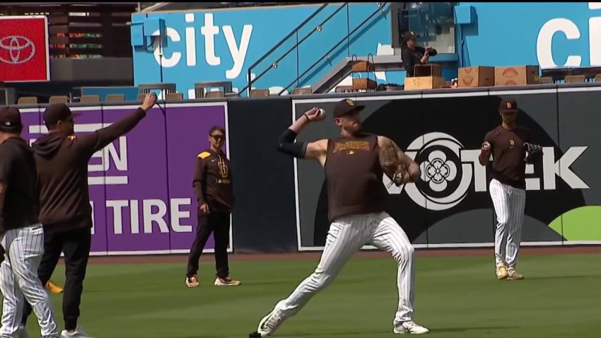 San Diego Padres talk about the earthquake ahead of Game One against the Chicago Cubs