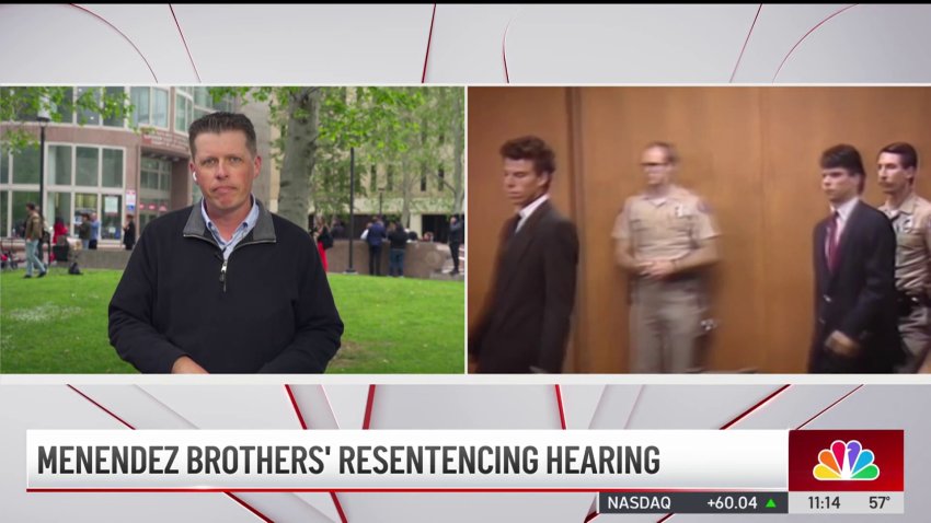 What happened at the start of the Menendez brothers resentencing hearing?