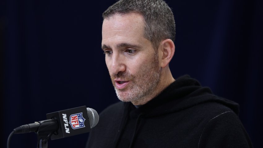INDIANAPOLIS, INDIANA – FEBRUARY 25: General manager Howie Roseman of the Philadelphia Eagles speaks to the media during the NFL Scouting Combine at the Indiana Convention Center on February 25, 2025 in Indianapolis, Indiana.  (Photo by Stacy Revere/Getty Images)