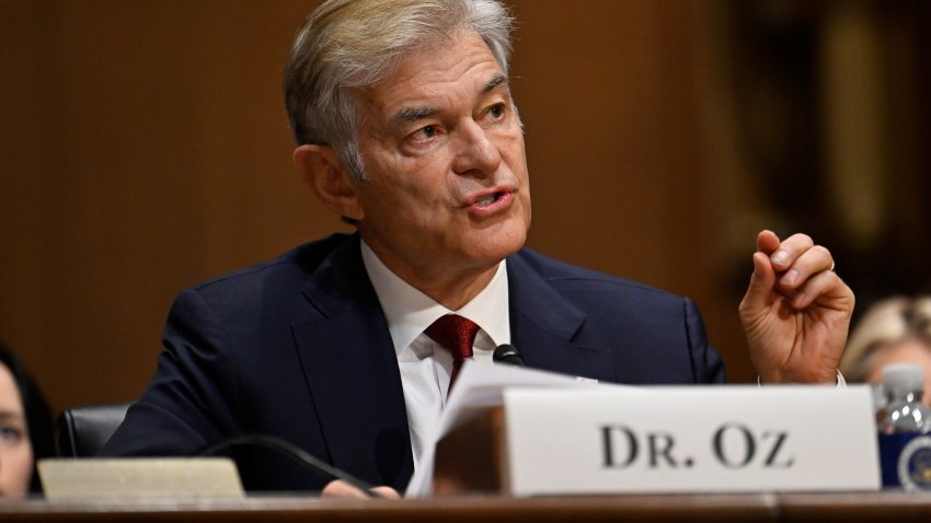 WASHINGTON, DC – MARCH 14: Dr. Mehmet Oz speaks before the Senate Finance Committee during his confirmation hearing to lead the U.S. Centers for Medicare and Medicaid Services (CMS) on Capitol Hill in Washington, DC on March 14, 2025. (Photo by Craig Hudson for The Washington Post via Getty Images)