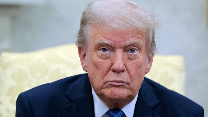File. U.S. President Donald Trump talks to reporters during a meeting with Norway’s Prime Minister Jonas Gahr Store in the Oval Office at the White House on April 24, 2025 in Washington, DC. The leaders are expected to discuss security, trade, NATO and the war in Ukraine. (Photo by Chip Somodevilla/Getty Images)