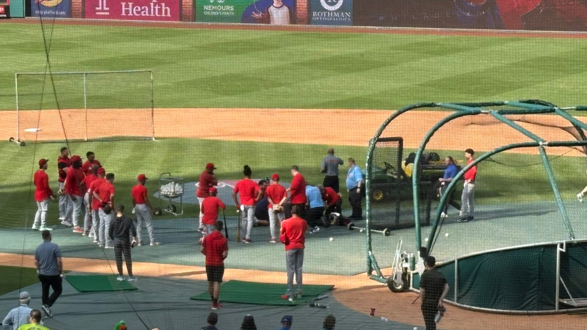 Staff member with Nationals okay after collapse at Citizens Bank Park before Phillies game