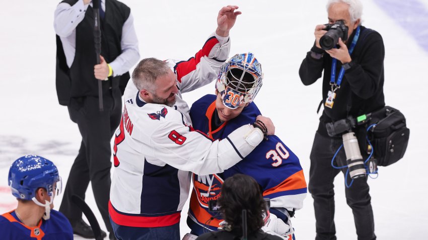 Alex Ovechkin and Ilya Sorokin