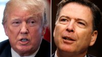 A combination of file photos show U.S. President Donald Trump in the White House in Washington, DC, U.S. April 9, 2018 and former FBI Director James Comey on Capitol Hill in Washington, U.S., June 8, 2017.