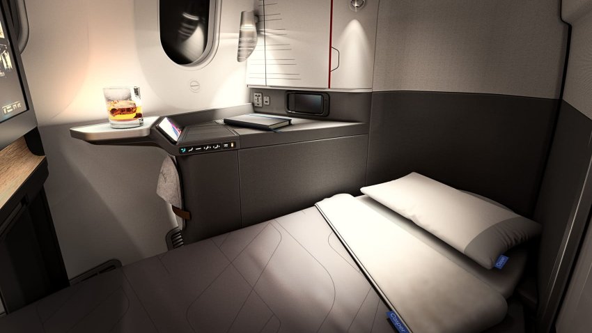 American Airlines seat for its new Flagship Suite seats