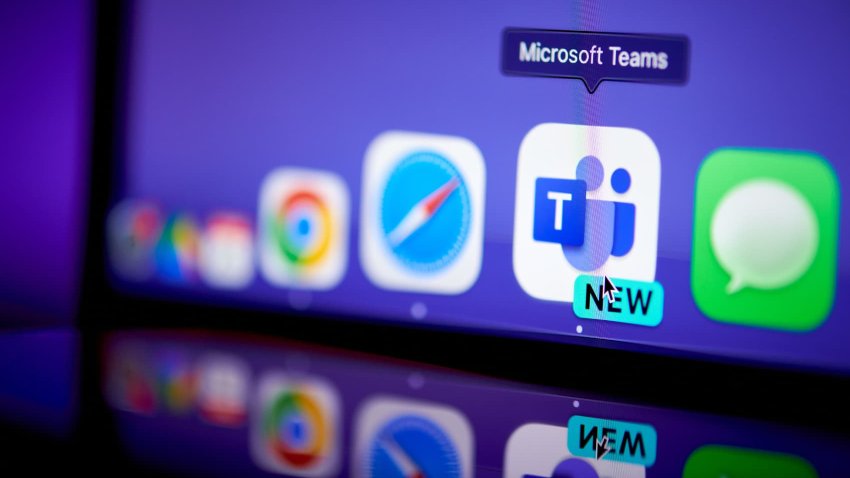 The Microsoft Teams app on a laptop arranged in New York, US, on Tuesday, June 25, 2024.