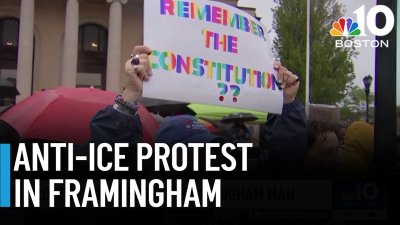 Dozens protest ICE arrest of Framingham man with no criminal record