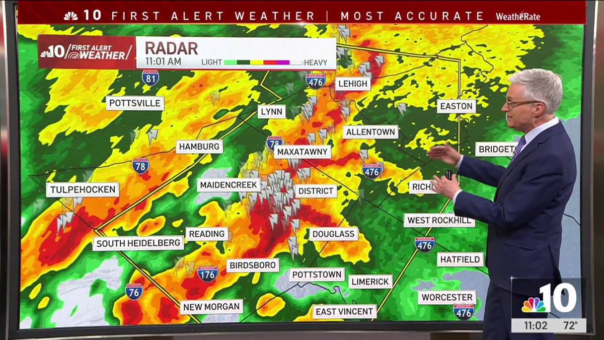 Tracking severe storms rolling through Philly region – NBC10 Philadelphia
