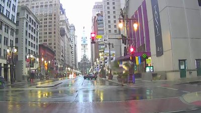 Rainy, damp morning on Philadelphia area roads